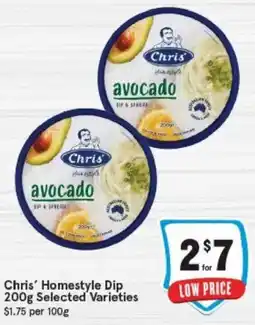 IGA Chris' Homestyle Dip Selected Varieties offer