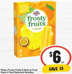 IGA Peters Frosty Fruits or Fruit Stack Selected Varieties offer