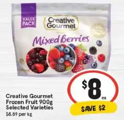 IGA Creative Gourmet Frozen Fruit Selected Varieties offer