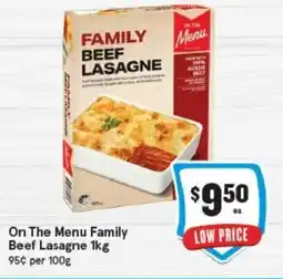 IGA On The Menu Family Beef Lasagne offer
