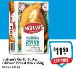 IGA Ingham's Garlic Butter Chicken Breast Kyivs offer