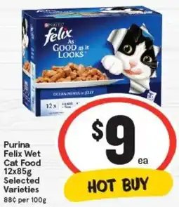 IGA Purina Felix Wet Cat Food Selected Varieties offer