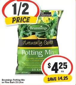IGA Brunnings Potting Mix or Pine Bark offer