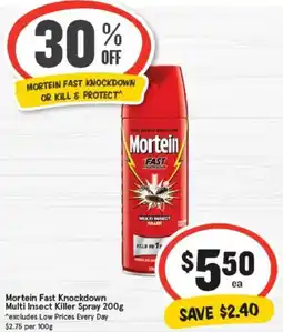 IGA Mortein Fast Knockdown Multi Insect Killer Spray offer