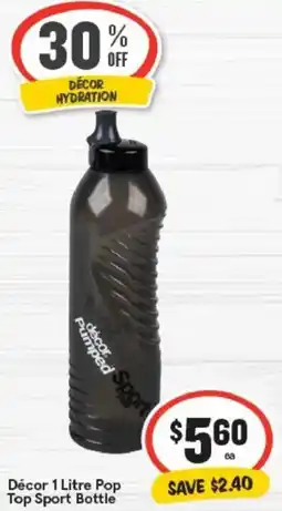 IGA Décor Pop Top Sport Bottle offer
