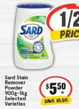 IGA Sard Stain Remover PowderSelected Varieties offer