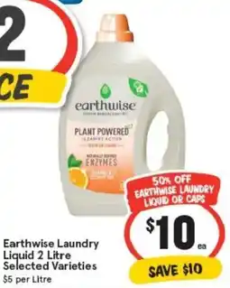 IGA Earthwise Laundry Liquid Selected Varieties offer