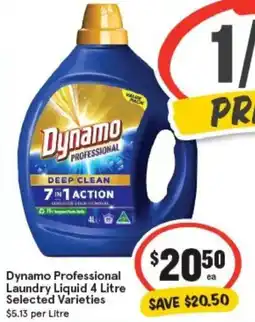 IGA Dynamo Professional Laundry Liquid Selected Varieties offer