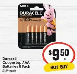 IGA Duracell Coppertop AAA Batteries offer