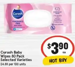 IGA Curash Baby Wipes Selected Varieties offer
