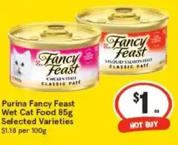 IGA Purina Fancy Feast Wet Cat Food Selected Varieties offer
