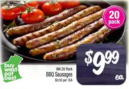 Foodworks BBQ Sausages offer