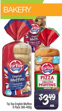 Foodworks Tip Top English Muffins offer