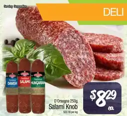Foodworks D'Orsogna Salami Knob offer