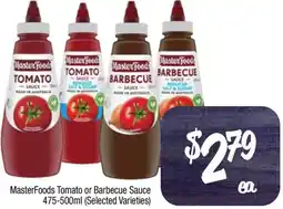 Foodworks MasterFoods Tomato or Barbecue Sauce offer