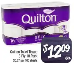 Foodworks Quilton Toilet Tissue 3 Ply offer