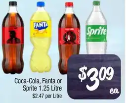 Foodworks Coca-Cola, Fanta or Sprite offer
