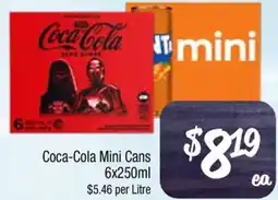 Foodworks Coca-Cola Mini Cans offer
