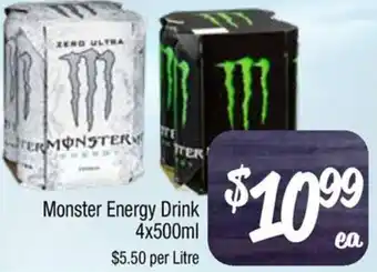 Foodworks Monster Energy Drink offer