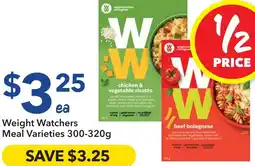Ritchies Weight Watchers Meal Varieties offer