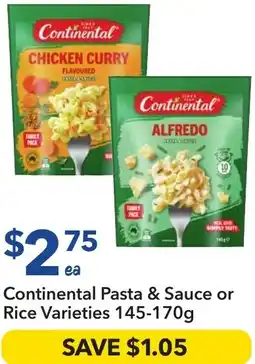 Ritchies Continental Pasta & Sauce or Rice Varieties offer