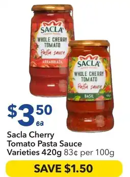 Ritchies Sacla Cherry Tomato Pasta Sauce Varieties offer