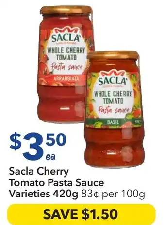 Ritchies Sacla Cherry Tomato Pasta Sauce Varieties offer