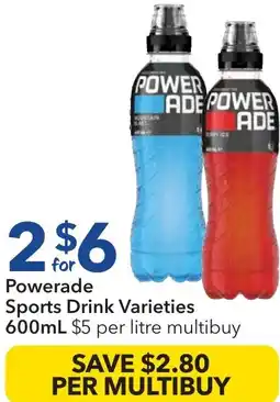Ritchies Powerade Sports Drink offer