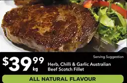 Ritchies Herb, Chilli & Garlic Australian Beef Scotch Fillet offer