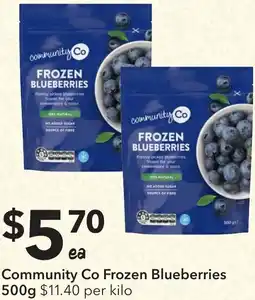 Ritchies Community Co Frozen Blueberries offer