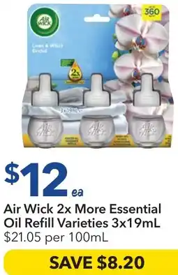 Ritchies Air Wick 2x More Essential Oil Refill offer