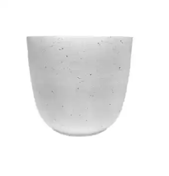 BIG W Brunnings fern plastic pot 28cm - white marble offer