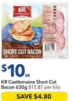 Ritchies KR Castlemaine Short Cut Bacon offer