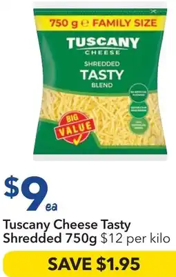 Ritchies Tuscany Cheese Tasty Shredded offer