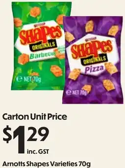 Campbells Wholesale Arnotts Shapes Varieties offer