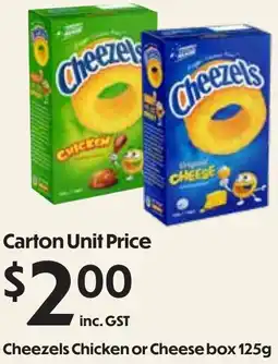 Campbells Wholesale Cheezels Chicken or Cheese box offer