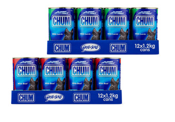BIG W Chum 12-pack dog food can varieties 1.2kg offer