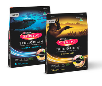 BIG W Supercoat true origin dry dog food varieties 7kg offer