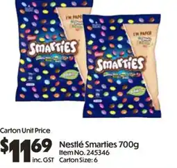 Campbells Wholesale Nestlé smarties offer