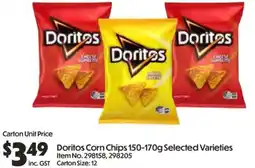 Campbells Wholesale Doritos corn chips selected varieties offer