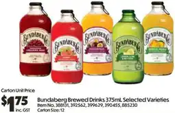 Campbells Wholesale Bundaberg Brewed Drinks offer