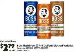 Campbells Wholesale Boss Flash Brew Coffee offer