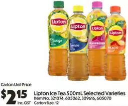 Campbells Wholesale Lipton Ice Tea offer