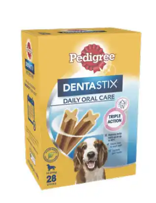 BIG W Pedigree 28-pack dentastix - medium breeds offer