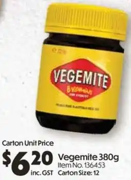 Campbells Wholesale Vegemite offer