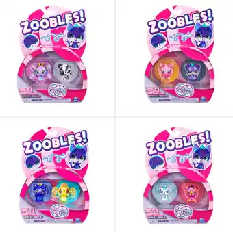 BIG W Zoobles 2-pack animal offer