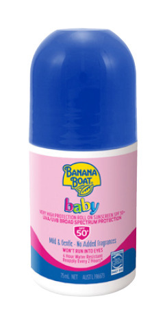 Banana boat baby spf 50+ roll on sunscreen