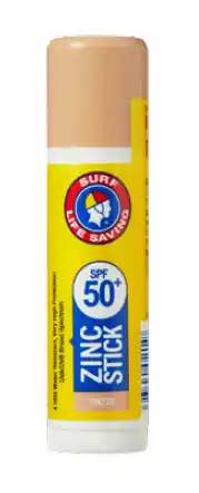 BIG W Surf life saving spf 50+ zinc stick 12g tinted offer