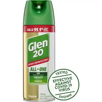 BIG W Glen 20 spray disinfectant 300g - original offer