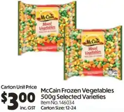 Campbells Wholesale McCain Frozen Vegetables offer